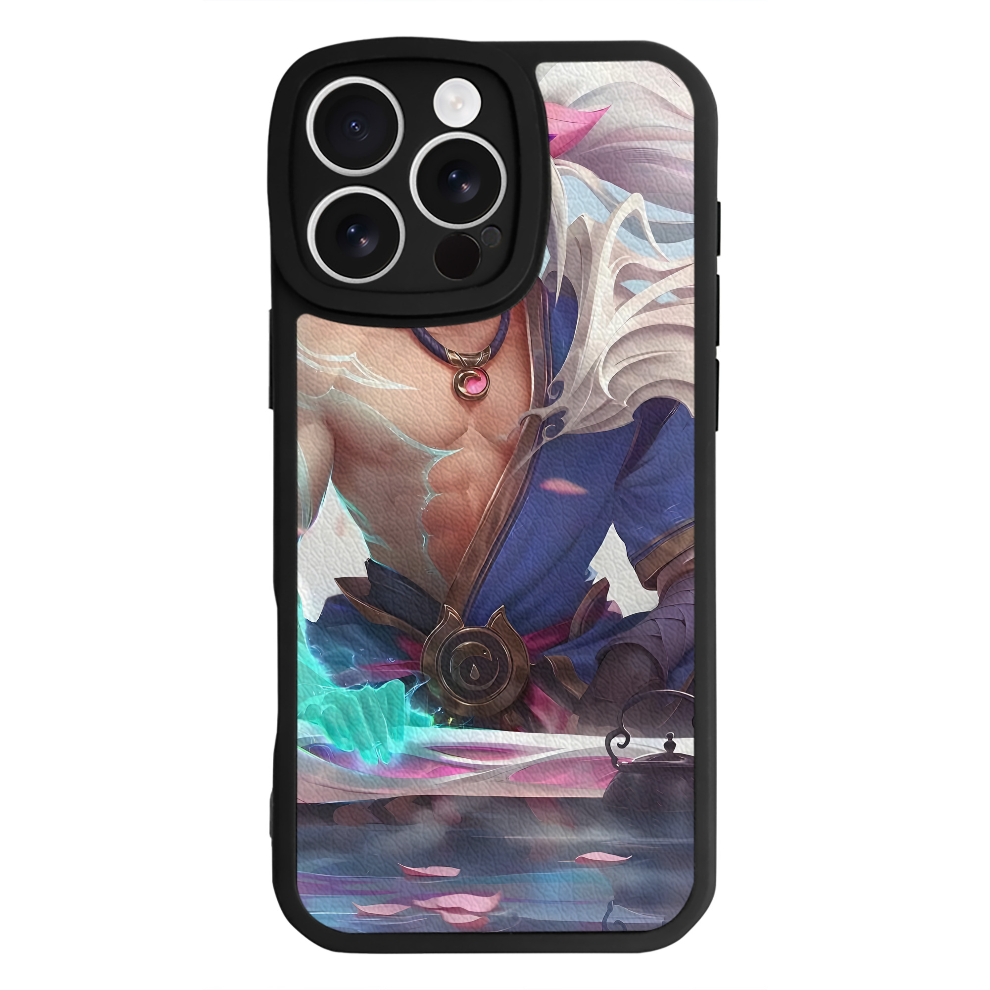 （画像用） リーグ・オブ・レジェンド League of Legends LOL 【iPhone 16シリーズ対応】シリコンスマホケース（レザー調） 材質：シリコン